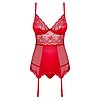 Corset Cu Portjartier Obsessive Lovica Roșu S-M Thumb 2