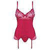 Corset Roșu Obsessive Rosalyne S-M Thumb 2