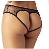 Crotchless Panties Obsessive Nuites Negru S-M Thumb 1