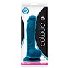 Dildo Colours Dual Density Albastru Thumb 1