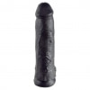 Dildo Realistic 30cm Cu testicule Negru Thumb 4