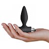 Dop Anal Vibrator Rocks-Off Petite – 7 Funcții, Discret Negru Thumb 1