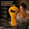 Dublu Vibrator curbat – 2 Motoare, 10 Moduri, Reîncărcabil Galben Thumb 4