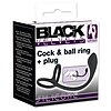 Inel Penis Black Velvets 3 In 1 Negru Thumb 3