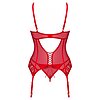 Corset Obsessive Ingridia Rosu XL-2XL Thumb 1