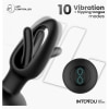 Dop Anal Cu Limbă Oscilantă Aplicație Smartphone Negru Thumb 5