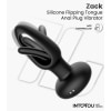 Dop Anal Cu Limbă Oscilantă Aplicație Smartphone Negru Thumb 7