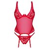 Corset Obsessive Lacelove Roșu XL-2XL Thumb 2
