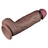 Lovetoy Realist 31cm — Silicon Dublu Strat cu Ventuză Maro Thumb 9