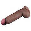 Lovetoy Realist 31cm — Silicon Dublu Strat cu Ventuză Maro Thumb 5
