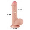 LoveToy Sliding Skin 18.3cm — Realist, Ventuză Detașabilă Thumb 4
