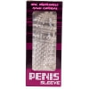 Manșon Pentru Penis Cu Striații Transparent Thumb 1