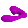 Nauty Stimulare Dublă 10 Vibrații Vaginale 7 Pulsații Clitoris Roz Thumb 2