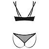 Set Obsessive Nesari 2 Piese Negru M-L Thumb 1