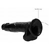 Vibrator Realistic Penis 20cm Negru Thumb 8