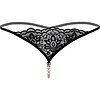 Chilot Daring Intimates Pearl Beaded Negru S-M Thumb 3