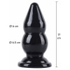 Plug Anal XL Hidden Desire 17 cm — Extreme Negru Thumb 3