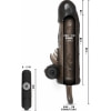 Prelungitor Penis Vibrator Regular Fit Negru Thumb 5