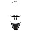 Costum Baie 2 Piese Obsessive Punta Negra Negru L Thumb 1