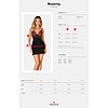 Chemise Obsessive Rosenty Negru XS-S Thumb 4