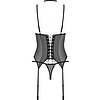 Set Corset Obsessive Donarella Negru XS-S Thumb 3
