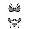 Set Lenjerie Intimă Obsessive 818-SEG Negru S-M Thumb 2