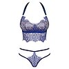 Set Obsessive Flowlace Albastru S-M Thumb 2