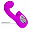 Sibel Vibrator Dublă Stimulare 10+30 Moduri Reîncărcabil Mov Thumb 5