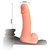 Strap On cu Testicule Ultra Cyberskin Thumb 5