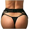 Suspender Belt Obsessive Donarella Negru XS-S Thumb 1