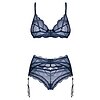 Set cu portjartier Obsessive Nightly albastru XS-S Thumb 3