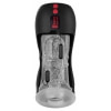 Vibrating Twin Turbo Masturbator Negru Thumb 5
