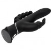 Vibrator Triplu Happy Rabbit Negru Thumb 7