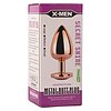 X-MEN Secret Shine Metal Anal Plug Rose Gold Heart M Auriu Thumb 3