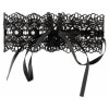 Zgardă Choker Rhinestones Negru Thumb 2