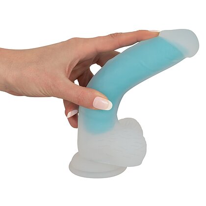 Dildo Glow in the Dark Transparent 3