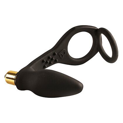 Inel Dublu Cu Vibrator Anal Ro-Zen Negru 2