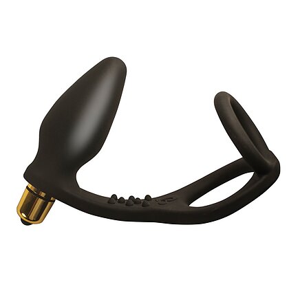 Inel Dublu Cu Vibrator Anal Ro-Zen Negru 3