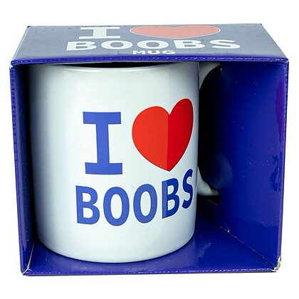 Cană I Love Boobs — Cadou Amuzant, Discret și Practic 3