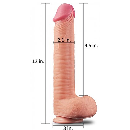 Dildo Dual Layered Platinum 30cm 5