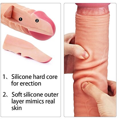 Dildo Dual Layered Platinum 30cm 6
