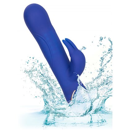 Vibrator Silicone Rotating Rabbit Albastru 4