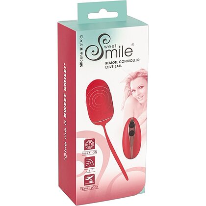 Ou Vibrator RC Love Ball cu Telecomandă Wireless Roșu 3