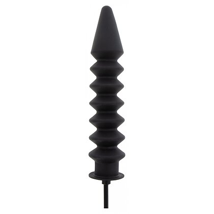 Plug Anal Gonflabil Hidden Desire — Striații Negru 28cm 3