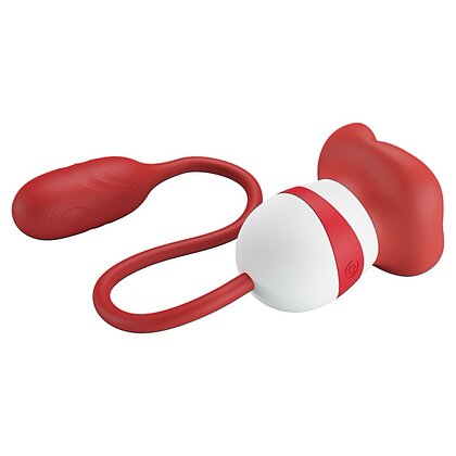 Pretty Love Aliyah – Stimulator Dublu, USB Reîncărcabil Roșu 2