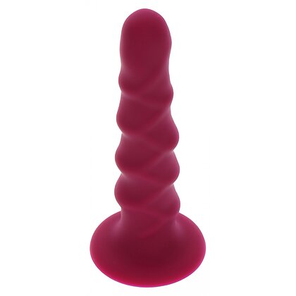 Ribbed Dong 16cm Roșu 2