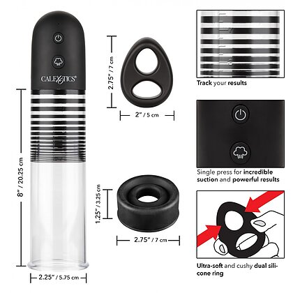 Pompă Penis Rechargeable Ez Negru 9