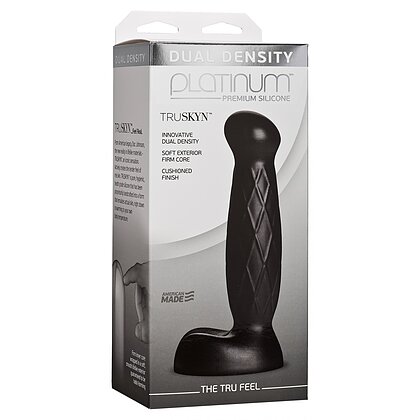 Dildo The Tru Feel Negru 17cm 2