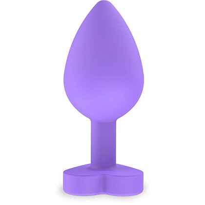 ToyJoy Secret Heart Plug Anal Din silicon 8 cm Bază Inimă Mov 2