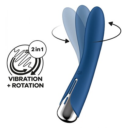 Vibrator pentru Punctul G Satisfyer Spinning Vibe 1 Albastru 2